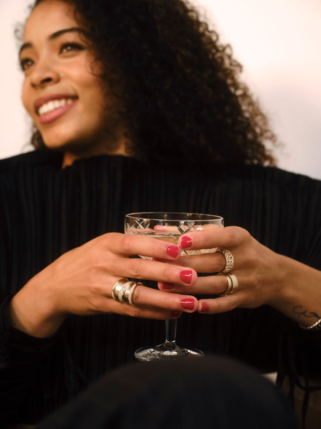 D'avie 18K Gold Ring w. 42 Diamonds