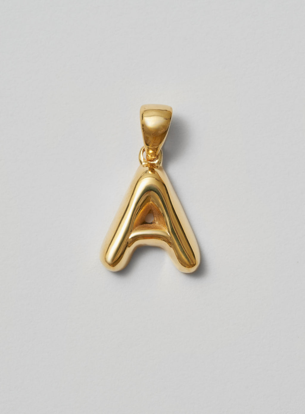 Helium Letter Gold Plated Pendant