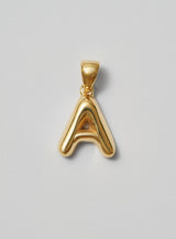 Helium Letter Gold Plated Pendant