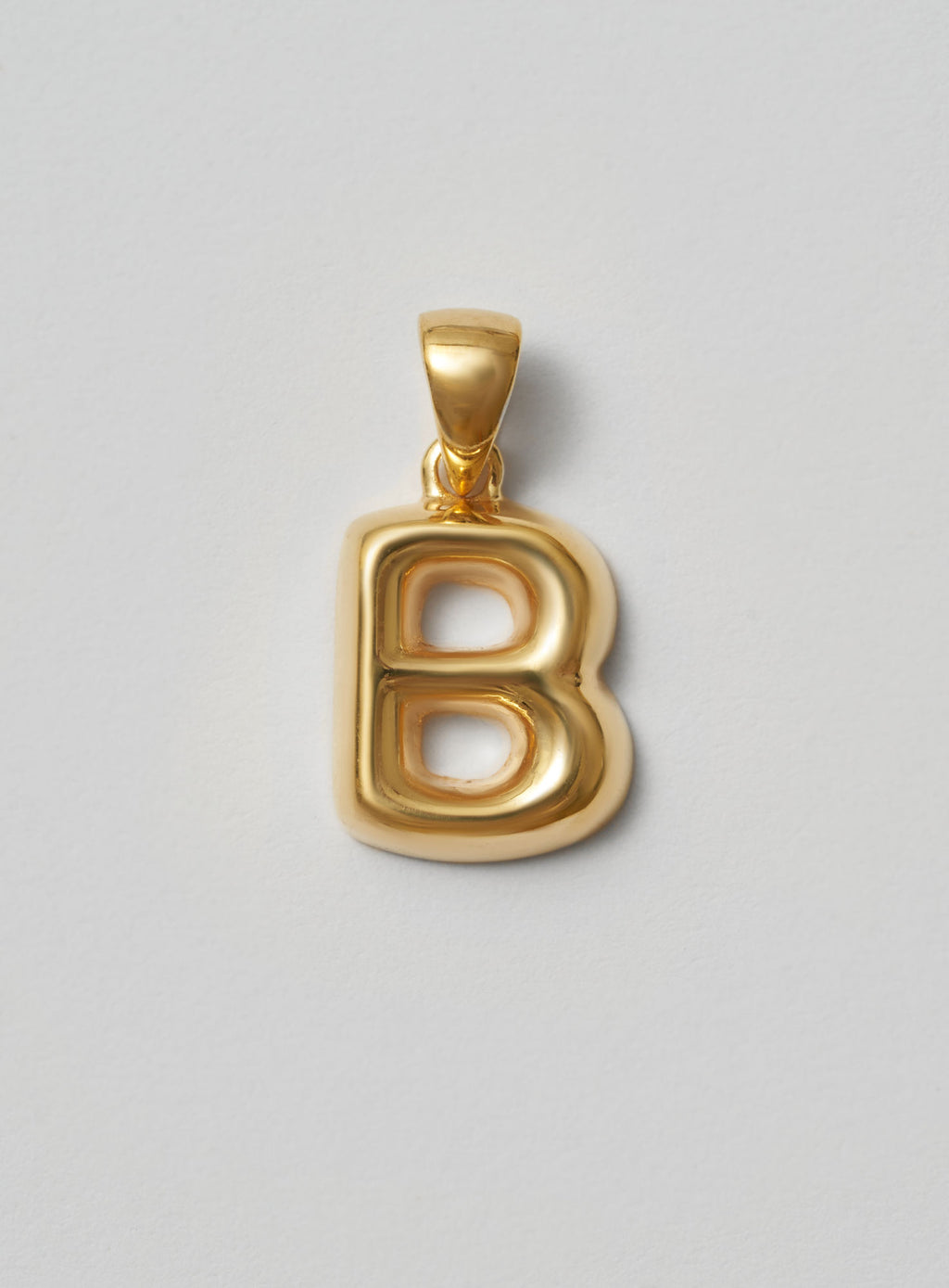 Helium Letter Gold Plated Pendant