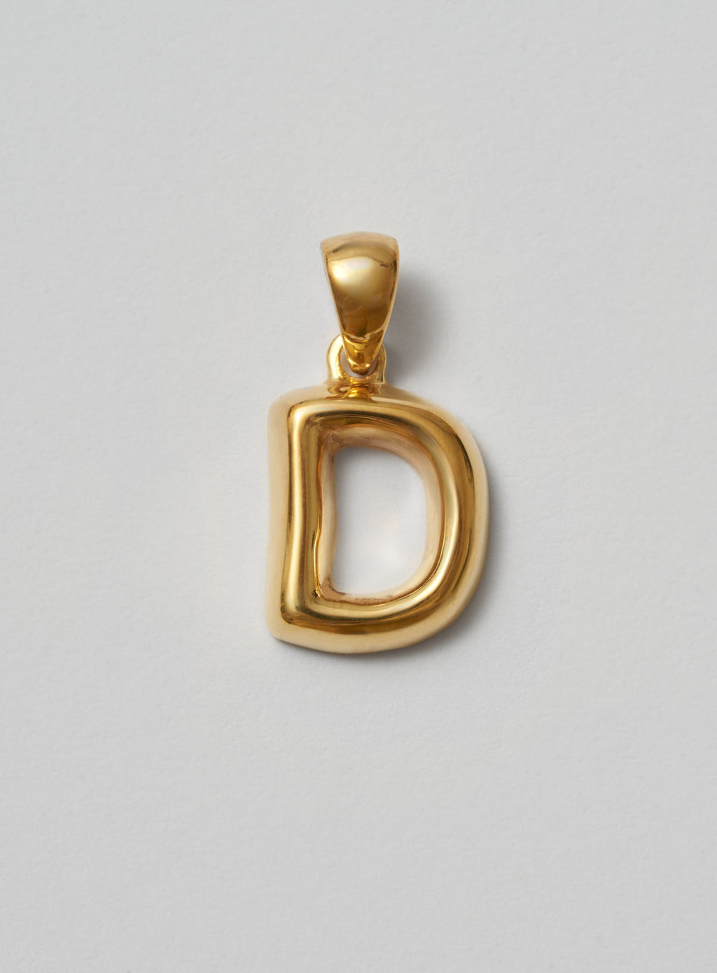 Helium Letter Gold Plated Pendant