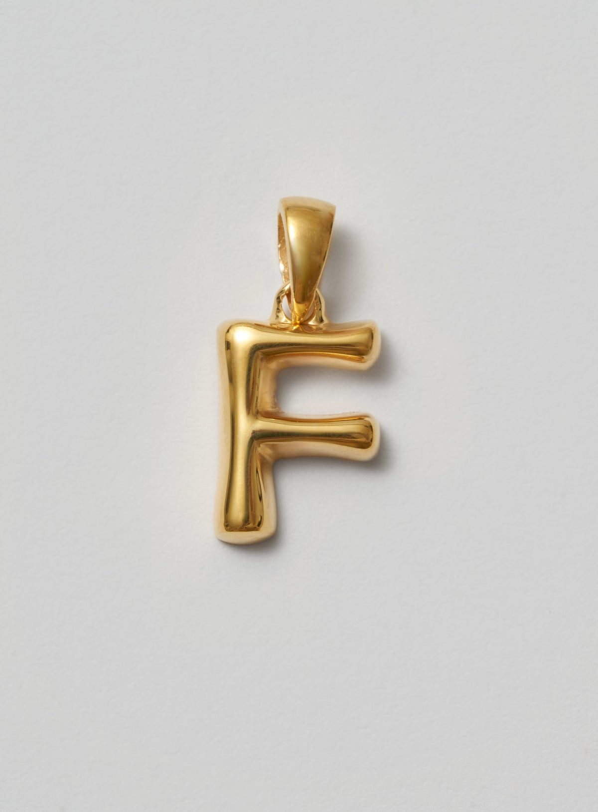 Helium Letter Plain 18K Forgyldt Halskæde