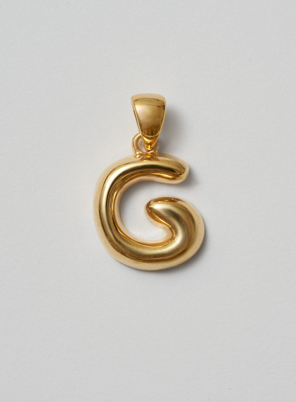 Helium Letter Gold Plated Pendant