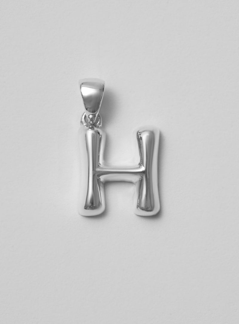 Helium Letter Silver Pendant