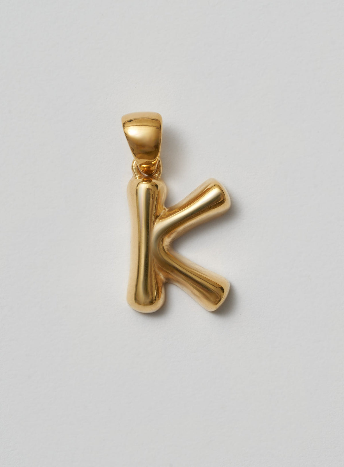 Helium Letter Plain 18K Forgyldt Halskæde