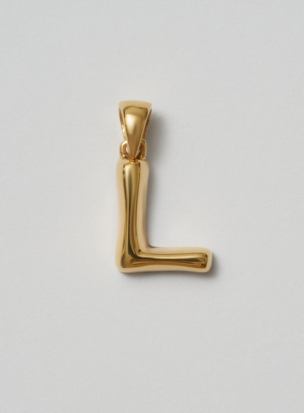 Helium Letter Gold Plated Pendant