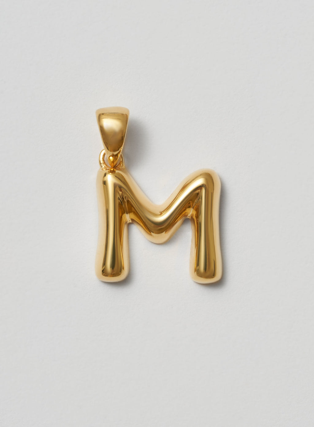 Helium Letter Gold Plated Pendant