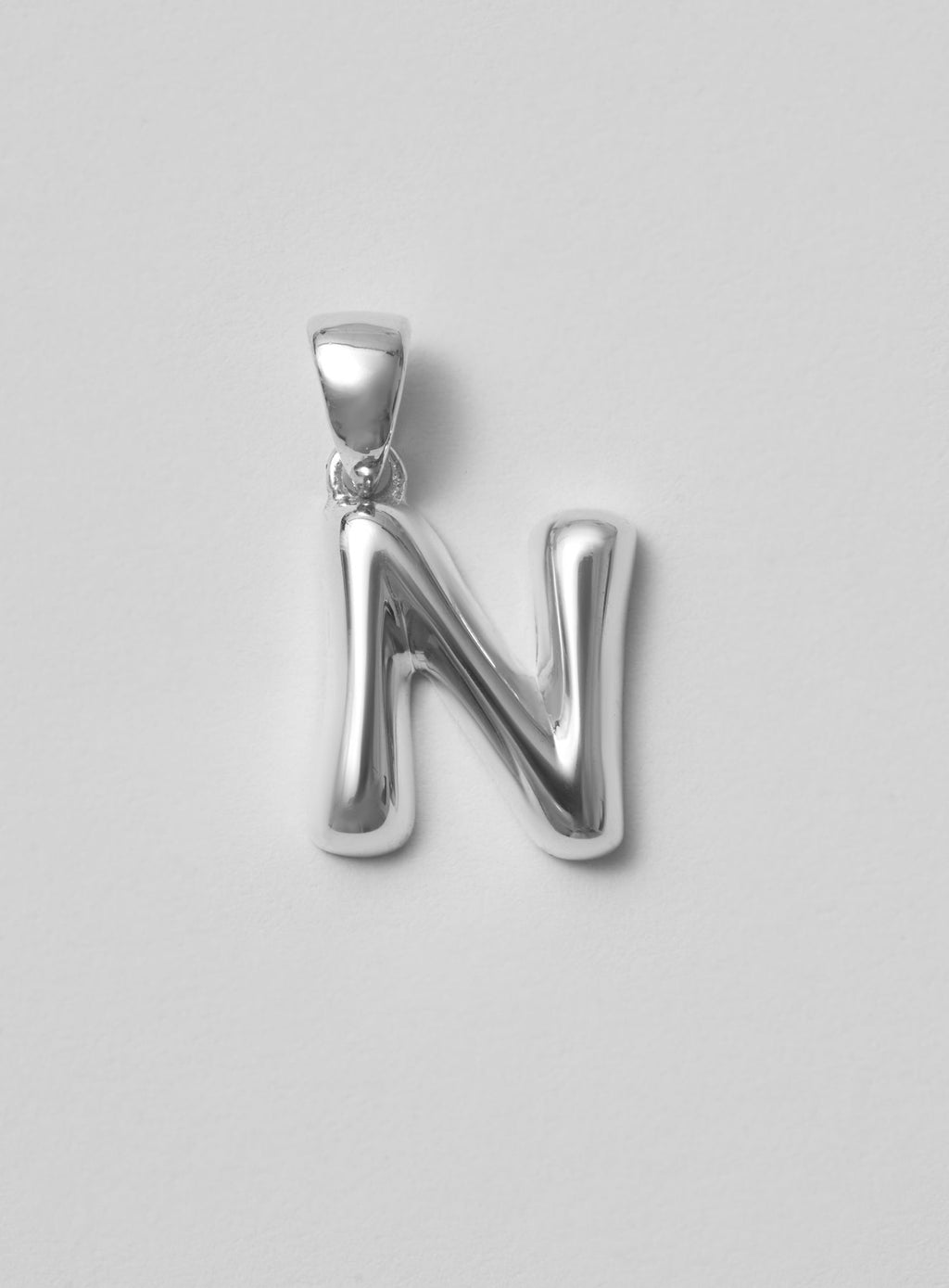 Helium Letter Silver Pendant
