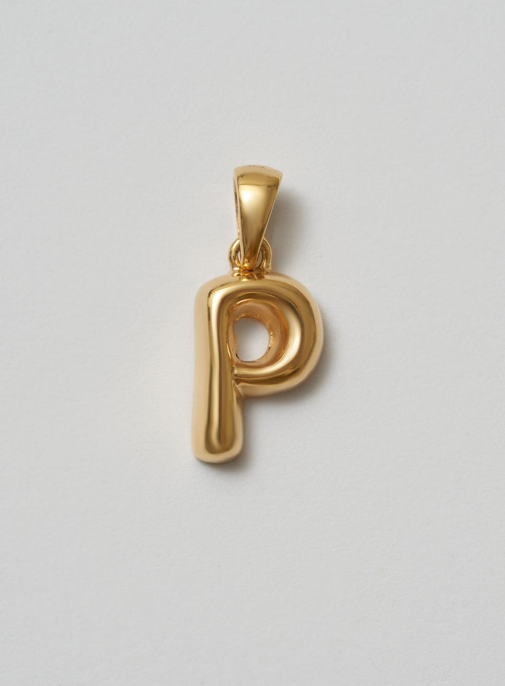 Helium Letter Gold Plated Pendant