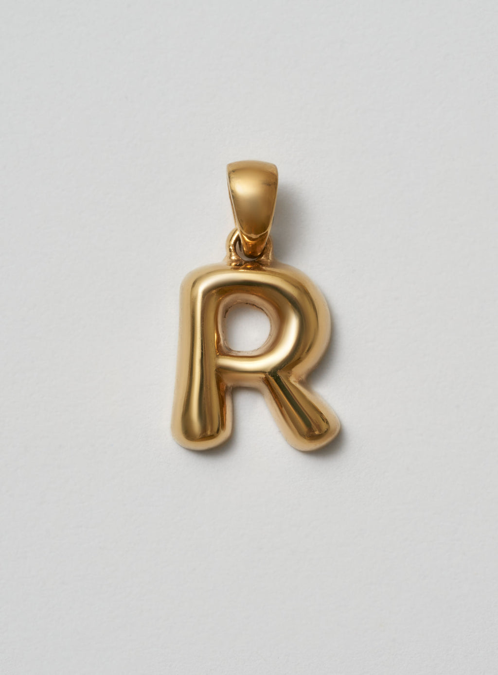 Helium Letter Gold Plated Pendant
