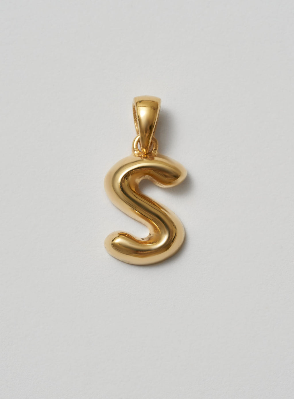 Helium Letter Gold Plated Pendant