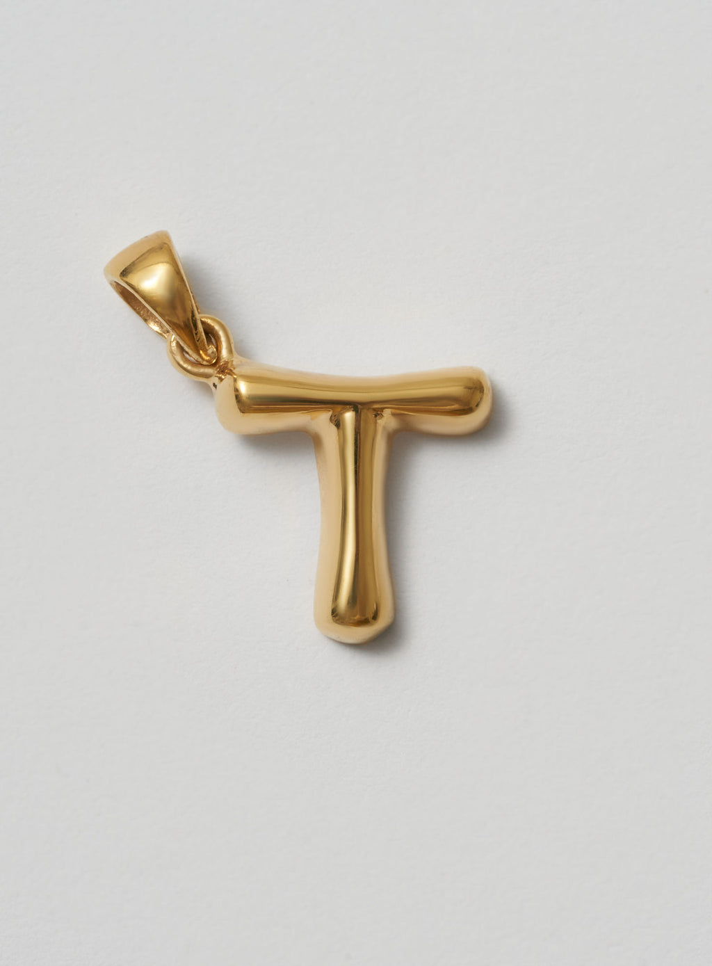 Helium Letter Gold Plated Pendant