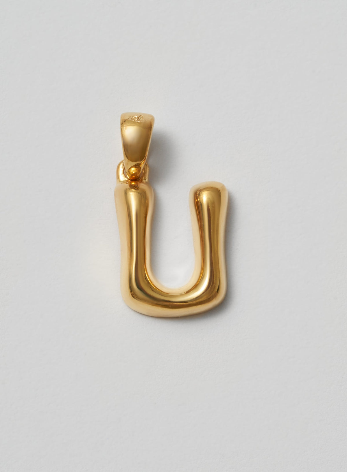 Helium Letter Plain 18K Forgyldt Halskæde