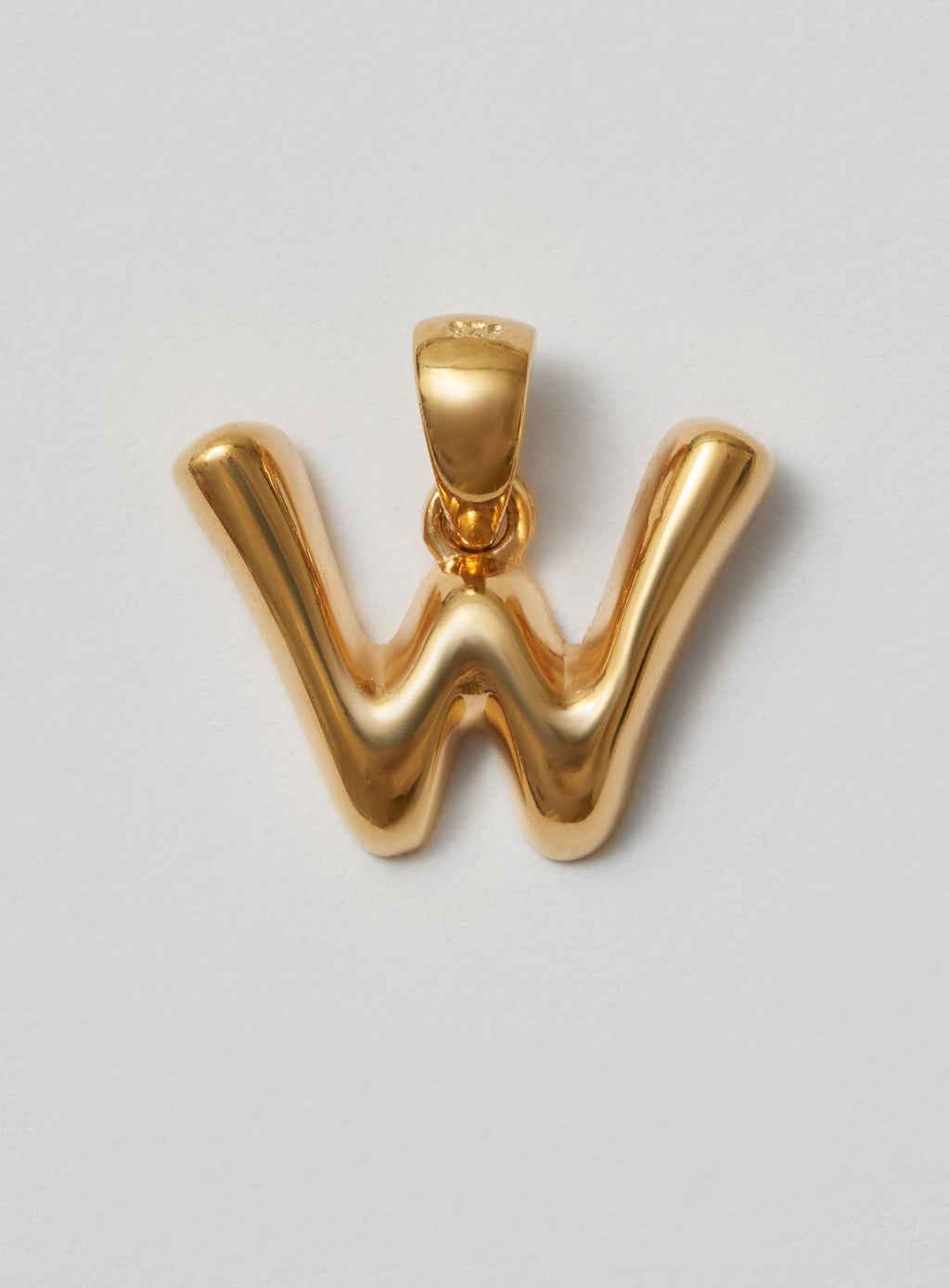 Helium Letter Gold Plated Pendant