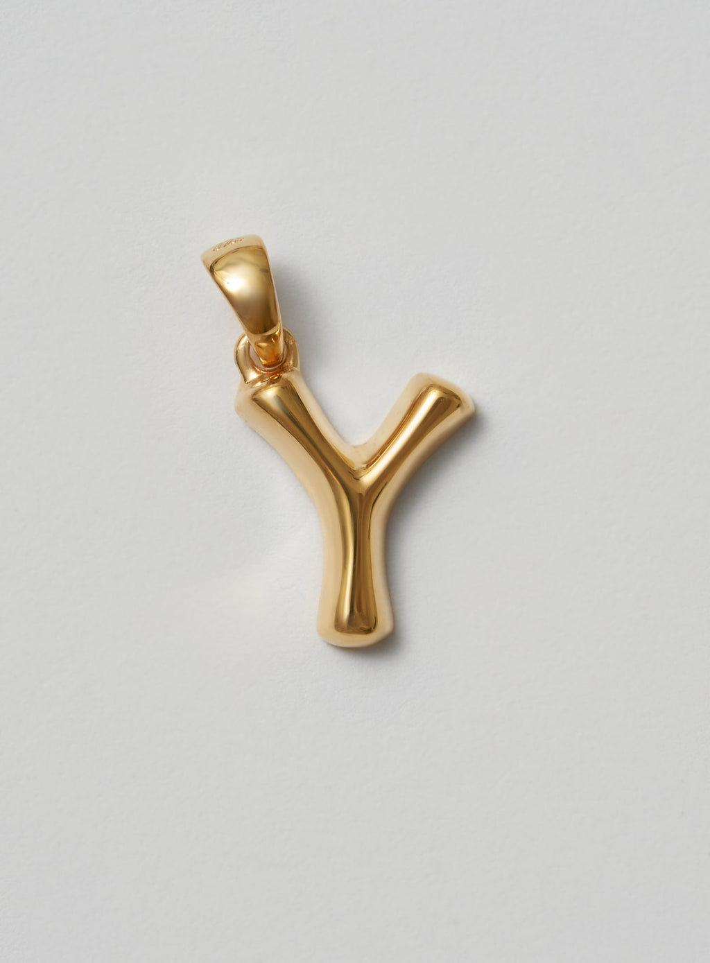 Helium Letter Gold Plated Pendant