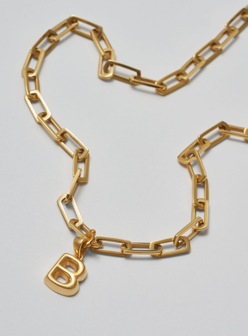 Helium Letter Gold Plated Pendant