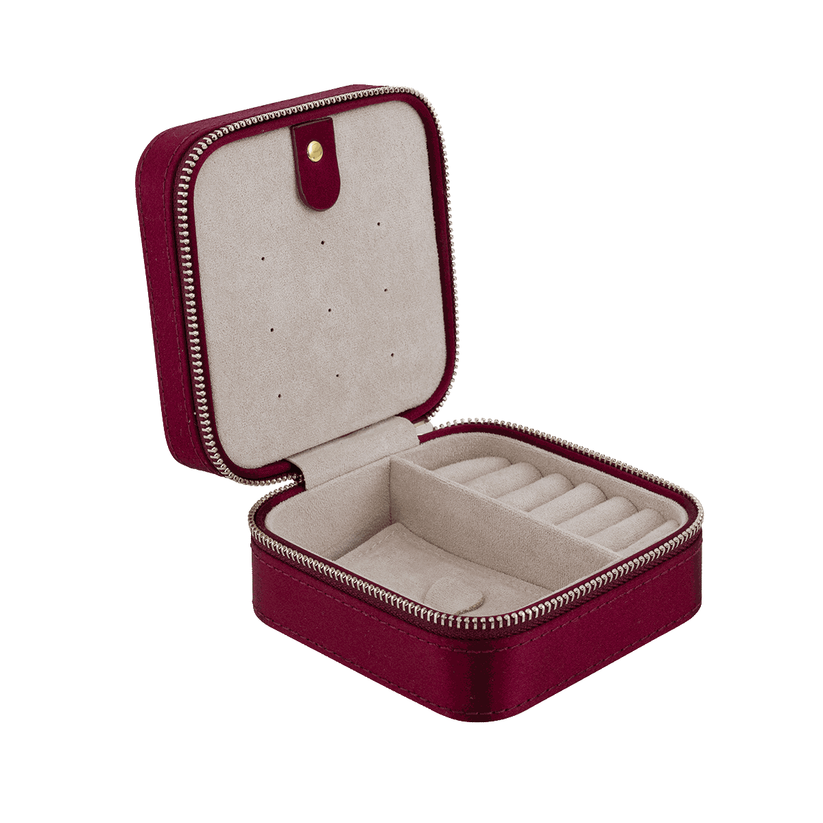 Silk Burgundy Jewellery box