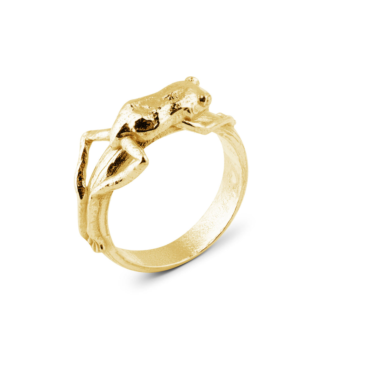 Frø Forgyldt Ring