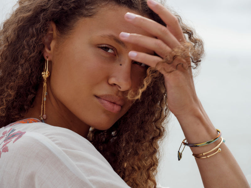 Life Brown & Blue 18K Gold Bracelet