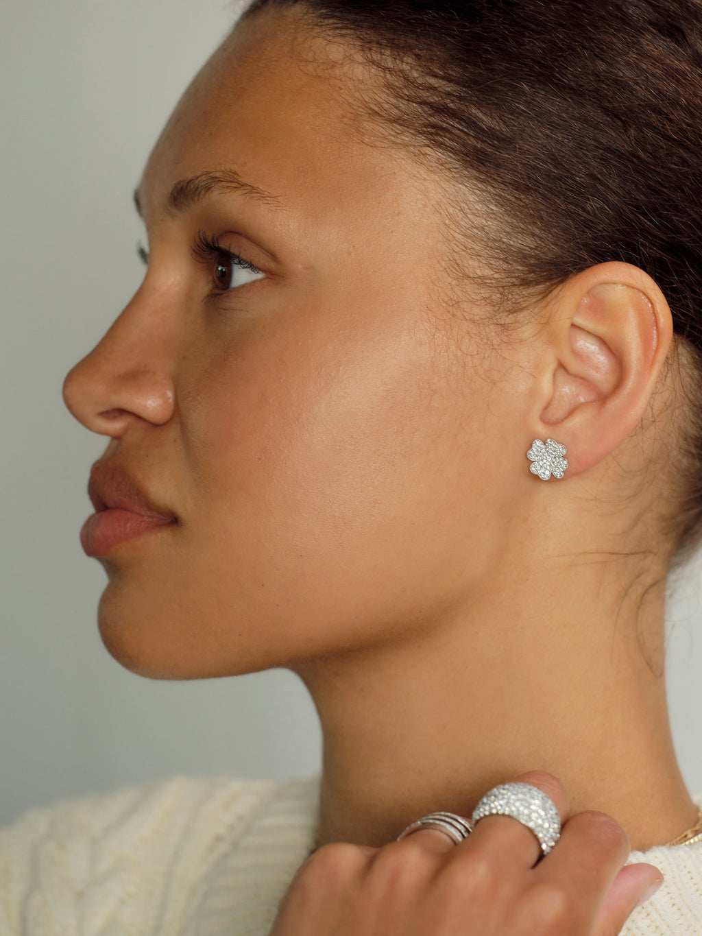 Dome 18K Guld, Rosaguld eller Hvidguld Ring m. Diamanter