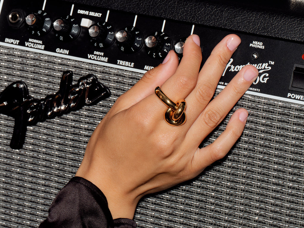 Legacy Knot Stor 18K Guld Ring