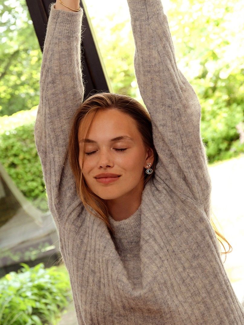 3 Shooting Stars 18K Guld Ørering m. Diamanter