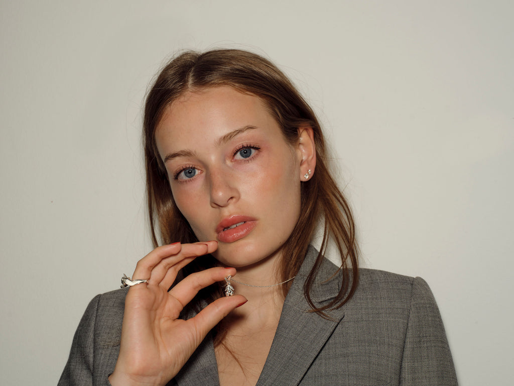 Kaninen Sølv Halskæde