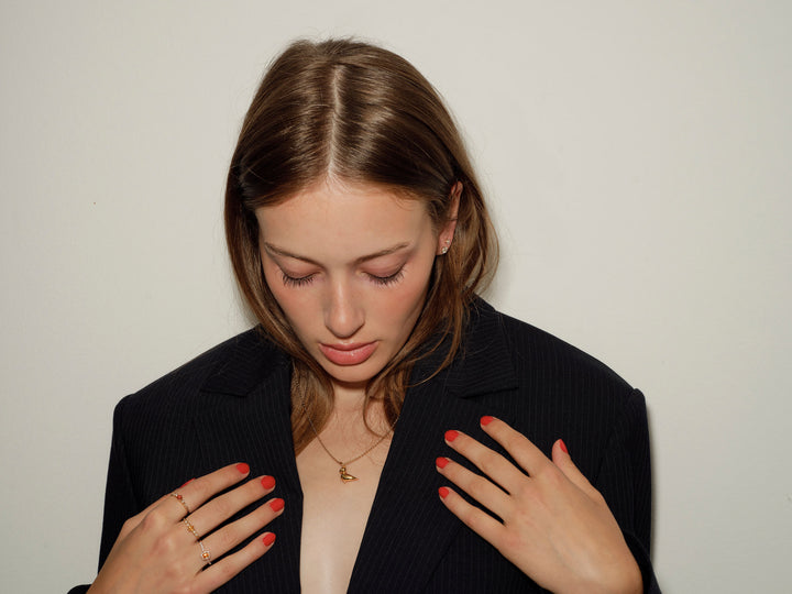 Sangfuglen 18k Forgyldt Sølv Halskæde