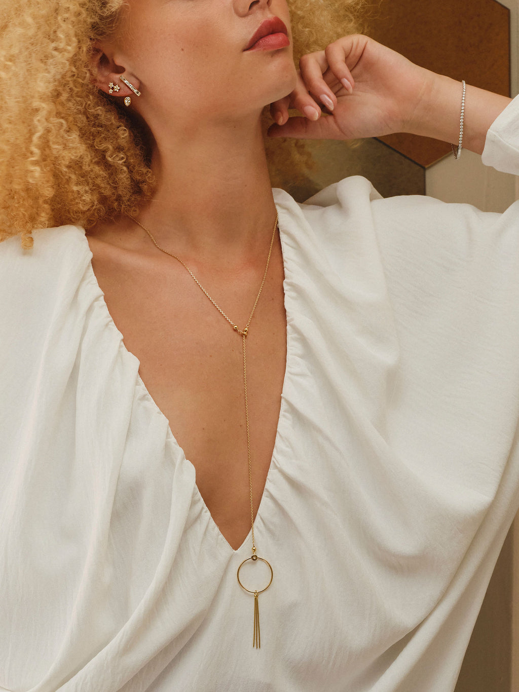 Orbita Fugace 18K Gold Plated Necklace