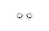 IX Rustic Silver Hoop