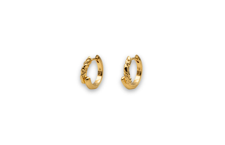 IX Rustic 22k Forgyldt Hoop