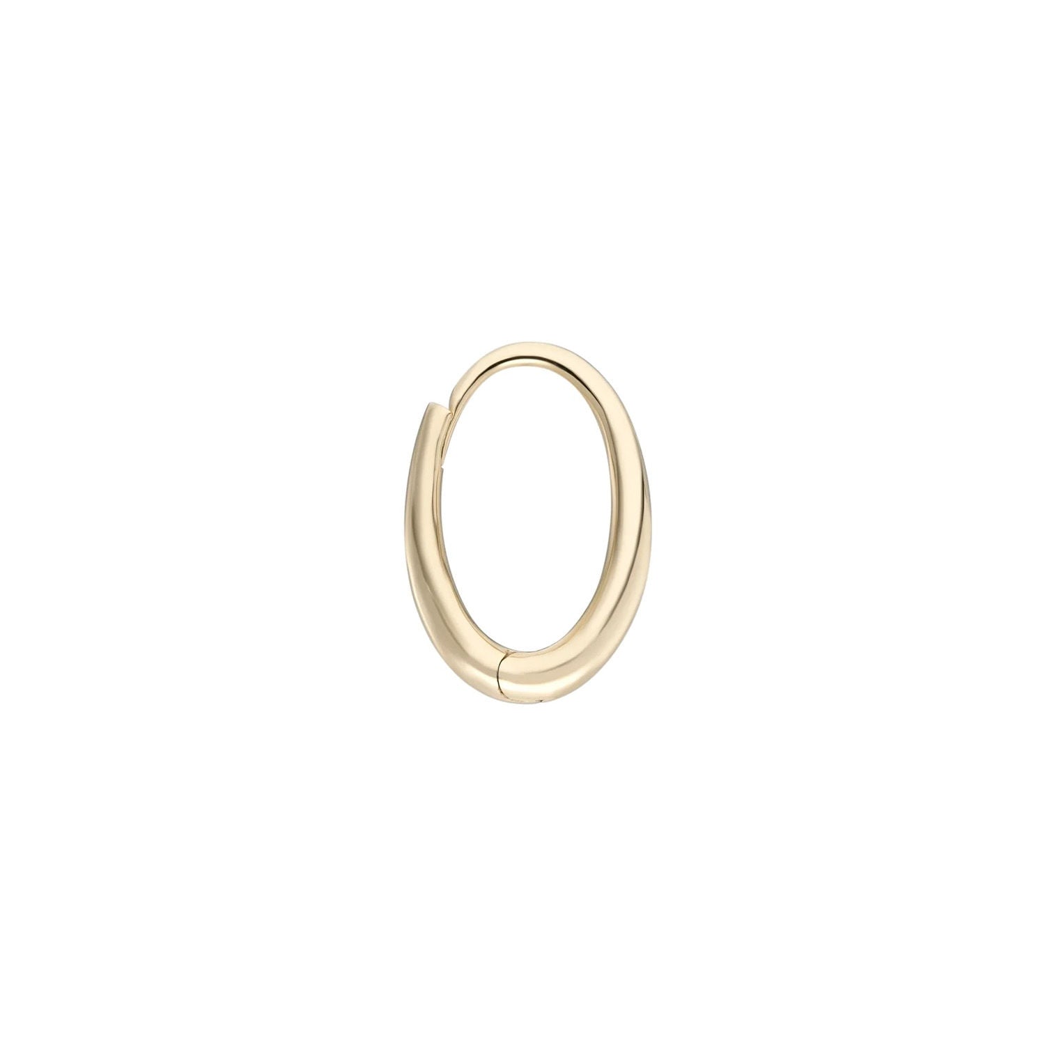 Dodu Oval Chunky 9K Gold Hoop