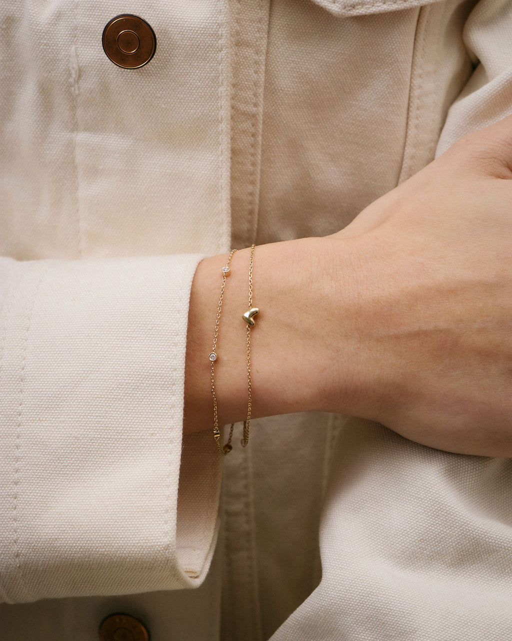 Gold Heart 14k Gold Bracelet