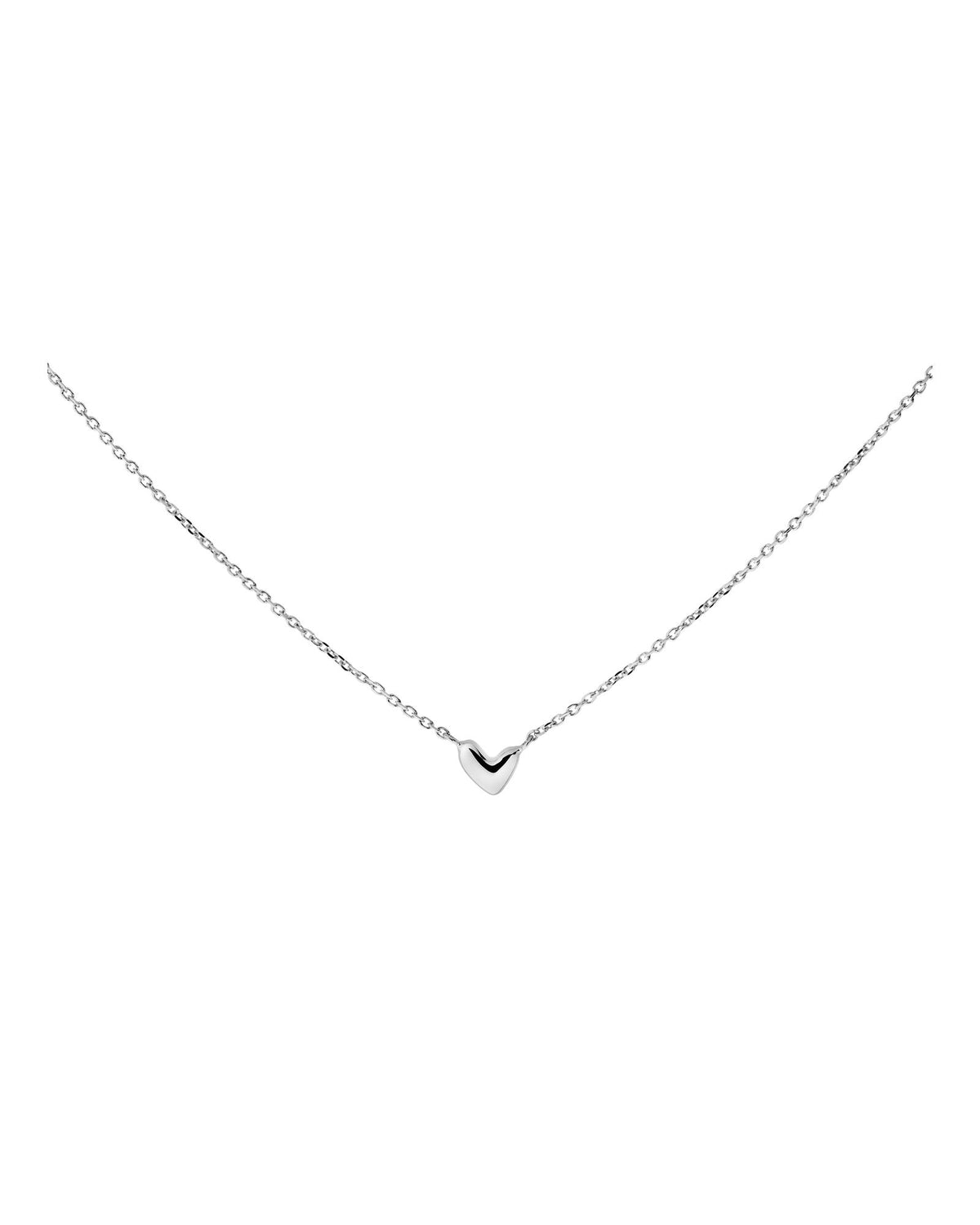 Gold Heart 14k Whitegold Necklace