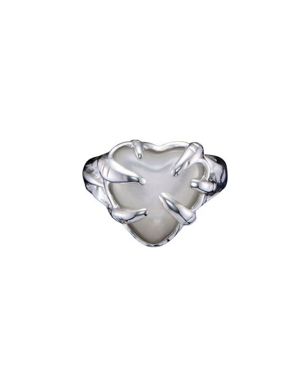 Eight of Wands Sølv Ring m. Perle