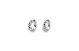 IX Rustic Silver Hoop