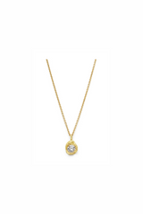 Iman 0.20ct 18K Gold Necklace w. Diamond