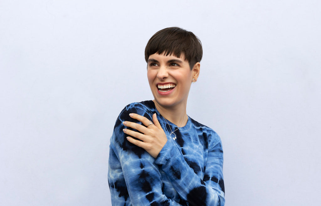 Galaxy 18K Whitegold Pendant w. Diamonds