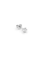 Six Prong Diamond 14k Whitegold Studs w. Diamonds