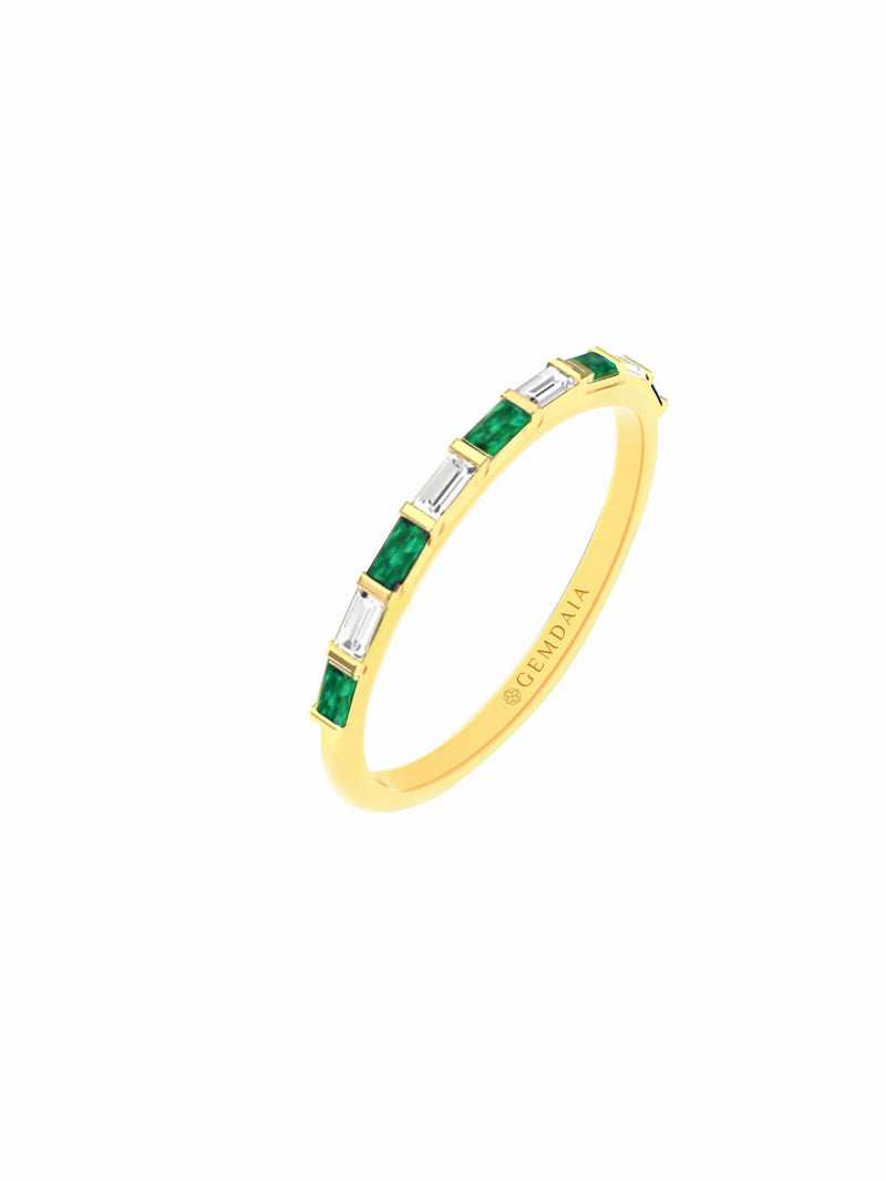 Emerald Serenity 14K Gold Ring