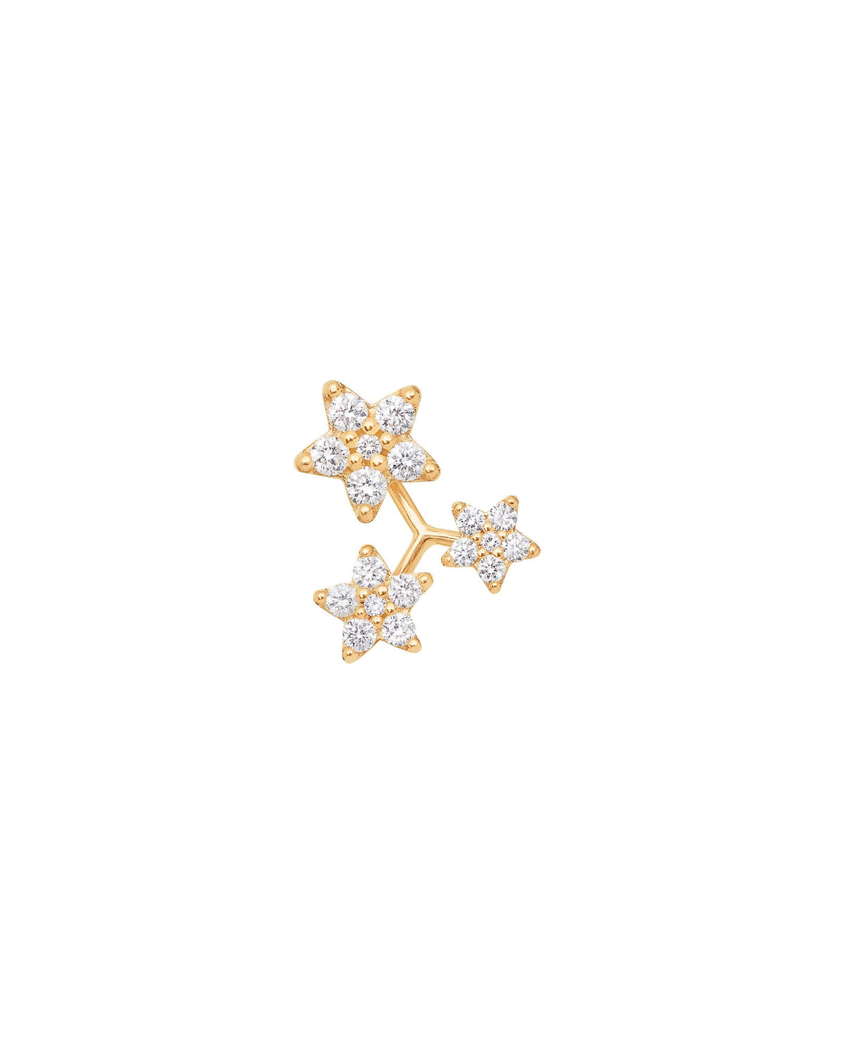 3 Shooting Stars Ohrring aus 18K Gold I Diamanten