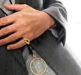 Small Snakes 18K Gold Ring w. Diamonds