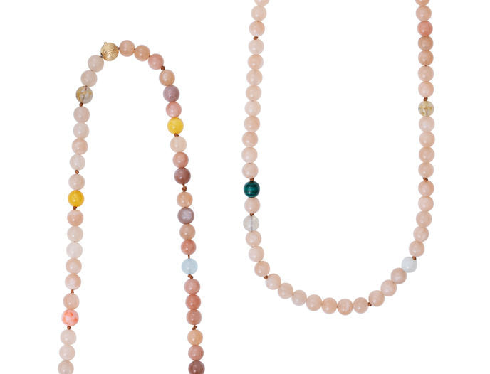 Perlenhalsband Blush 90 cm