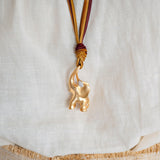 Stor Elephant Charm 18K Guld vedhæng m. Diamanter