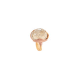 Lotus 4 18K Guld Ring m. Kvarts & Diamanter