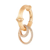 Big Nature 18K Gold Earring-pendant w. Diamonds