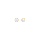 Lotus 18K Gold Studs w. Pearls