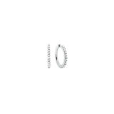 Kleine Love Bands Hoops aus 18K Weißgold I Diamanten