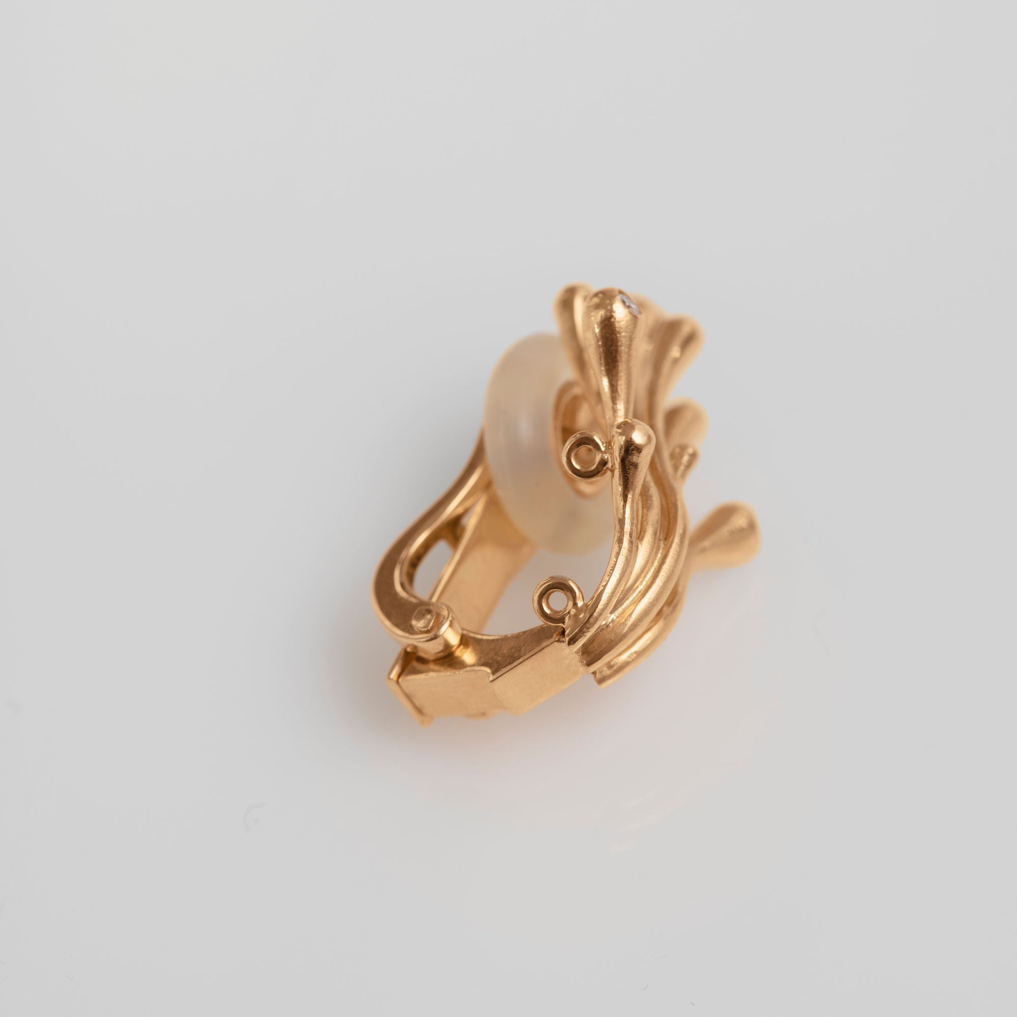 BoHo kleiner 18K Gold Ohrclip I Diamanten