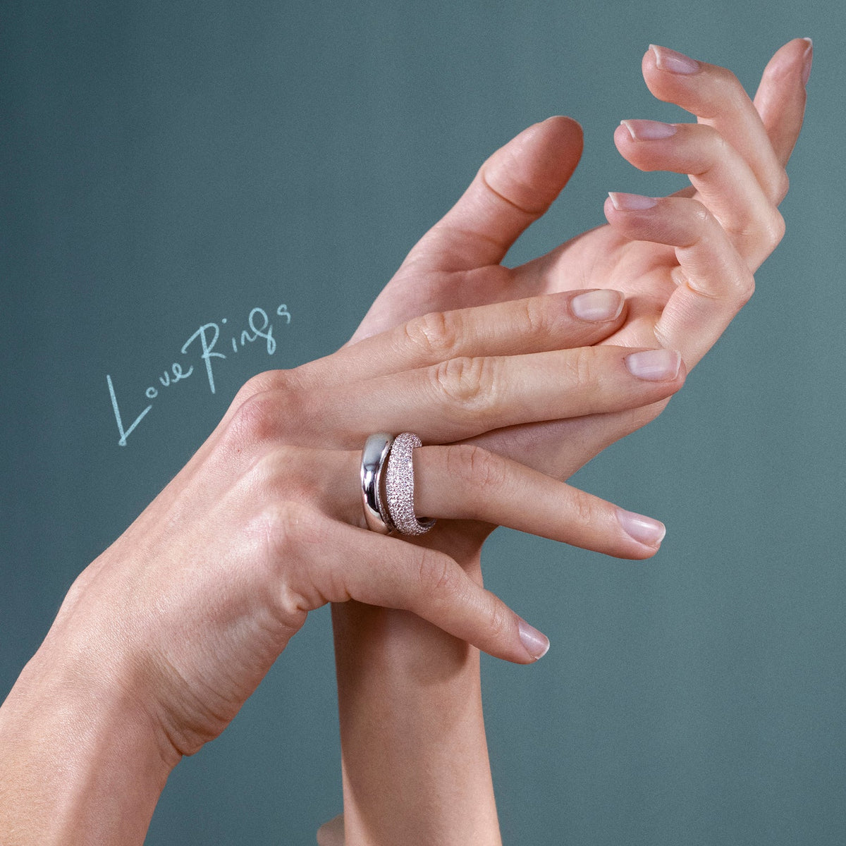 Love 4 18K White Gold Ring